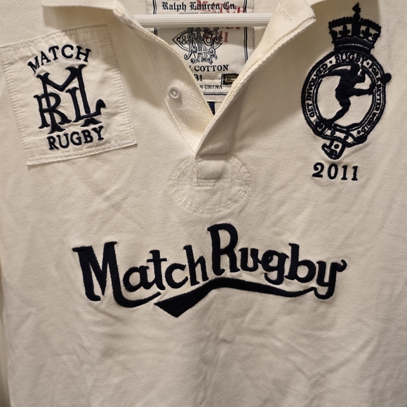 VINTAGE RALPH LAUREN MATCH RUBGY POLO SHIRT - Picture 2 of 6